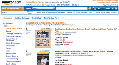 Cooking for Geeks - Amazon #1 Bestseller in Cooking, Food & Wine