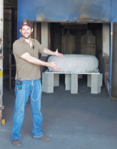 Jonathan Karsch with Jeff Potter's Monster Donut mold